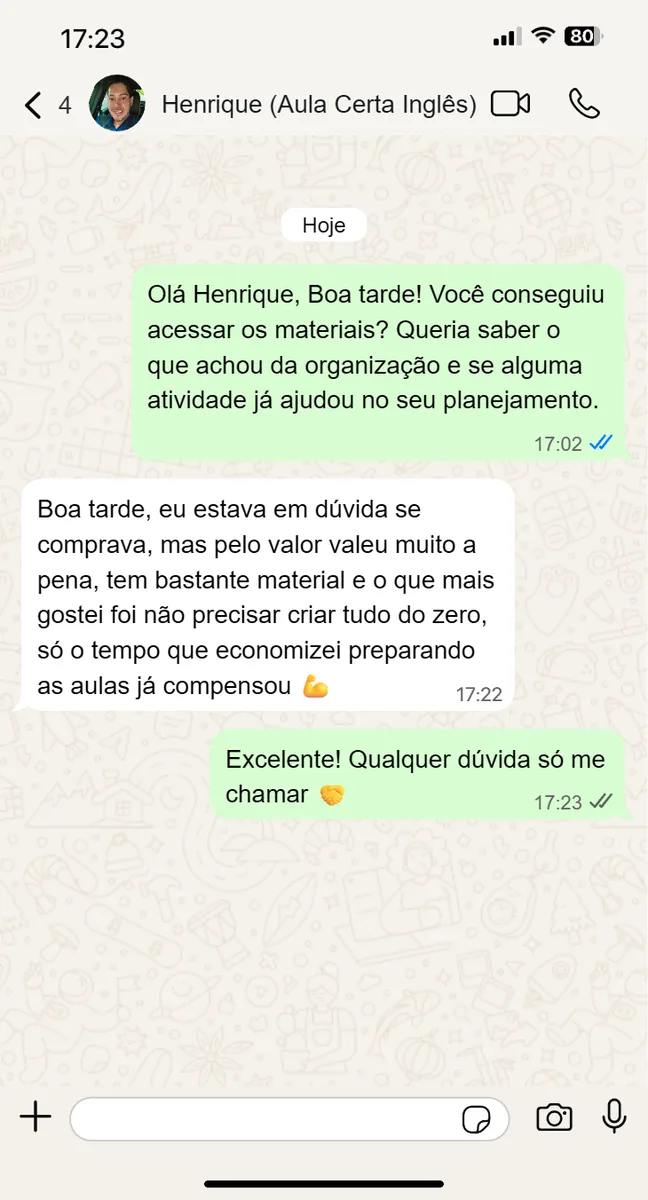 Depoimento de professor sobre o Aula na Mão